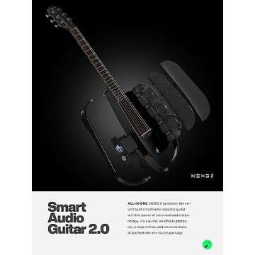 Enya NEXG 2 Acoustic-Electric Guitar Carbon Fiber Travel Smart Audio Guitar with 50W Wireless Speake...