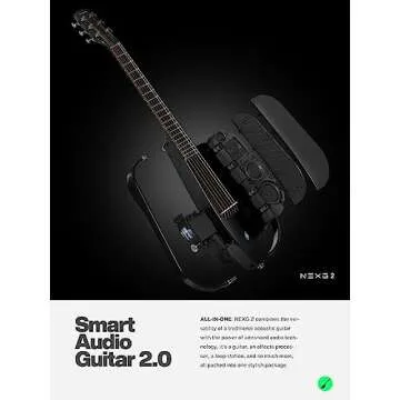 Enya NEXG 2 Acoustic-Electric Guitar Carbon Fiber Travel Smart Audio Guitar with 50W Wireless Speake...