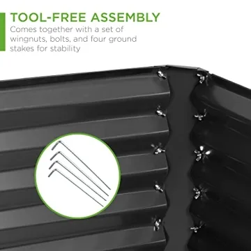Best Choice Products Outdoor Raised Garden Bed with 478 Gallons