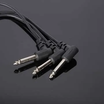 6 Pack Guitar Patch Cables for High Fidelity Audio