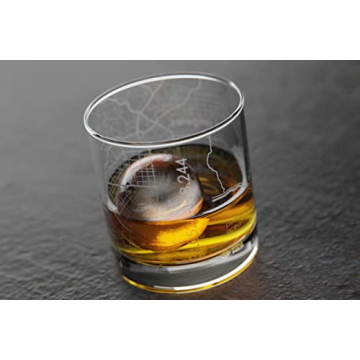Unique Engraved Los Angeles Rocks Glass for Whiskey Lovers