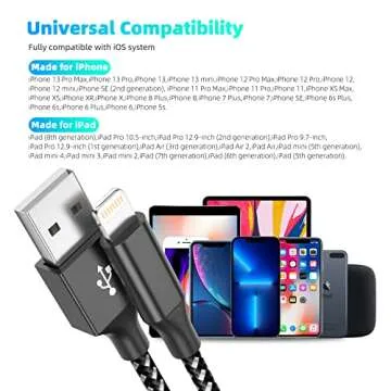 Bkayp iPhone Charger 10FT Fast Charging Cable MFi Certified