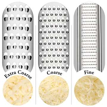 Cambom Lemon Zester Grater Set - Heavy Duty Kitchen Tool