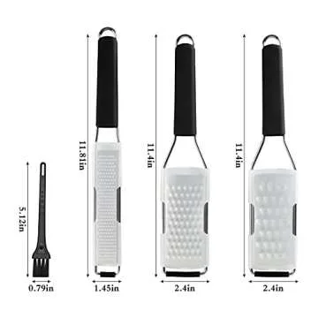 Cambom Lemon Zester Grater Set - Heavy Duty Kitchen Tool