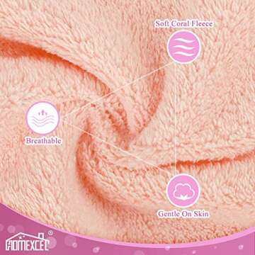 HOMEXCEL Premium Makeup Remover Cloth 24 Pack, Reusable Super Soft 7 x 7 Inch Facial Cleansing Cloth...