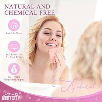 HOMEXCEL Premium Makeup Remover Cloth 24 Pack, Reusable Super Soft 7 x 7 Inch Facial Cleansing Cloths with Just Water, Highly Absorbent Microfiber Coral Velvet Face Towels Washcloths