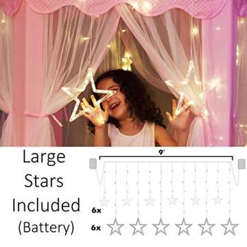 Princess Castle Tent with Star Lights for Girls - Imaginative Fun