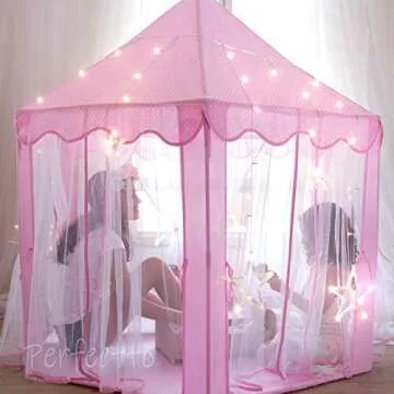 Princess Castle Tent with Star Lights for Girls - Imaginative Fun