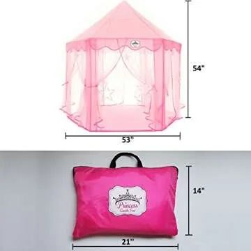 Princess Castle Tent with Star Lights for Girls - Imaginative Fun