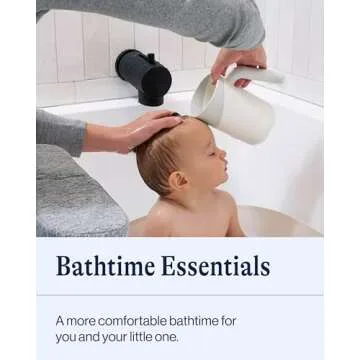 Lalo Bathtime Essentials - Knee & Elbow Saver, Rinse Cup & Spout Cover - Stylish, Safe Baby Bath Ess...