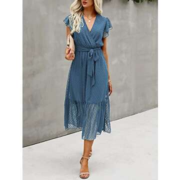 Summer Bohemian Floral Casual Midi Dress for Women