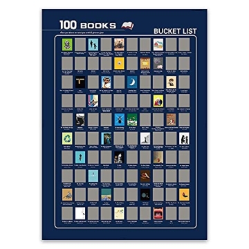 Top 100 Books Scratch Off Poster - Interactive Book Bucket List