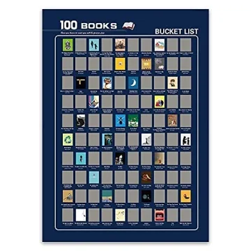 Top 100 Books Scratch Off Poster - Interactive Book Bucket List