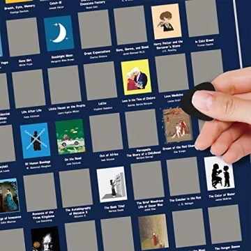 Top 100 Books Scratch Off Poster - Interactive Book Bucket List