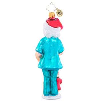 Christopher Radko Covid-19 Pandemic Themed Christmas Ornament, Merry Medical Worker