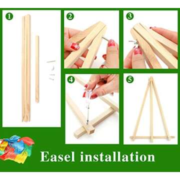 VIGEIYA 16x20in Oil Paint by Numbers for Adults Beginners Include Framed Canvas and Wooden Easel with Brushes and Acrylic Pigment (Daisy Flower)