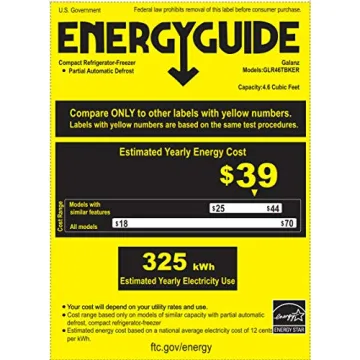 Galanz Retro Compact Refrigerator with Freezer Dual Door