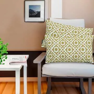 Elegant Golden Palm Decorative Pillow Cover for Home Decor
