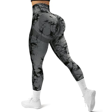 GILLYA Women's Scrunch Butt Lifting Leggings Seamless Tie Dye Workout Leggings Gym High Waisted Boot...