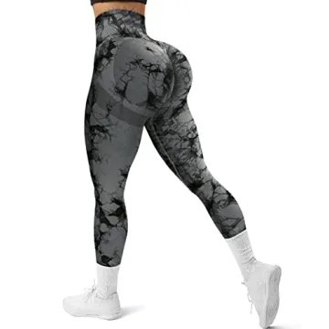 GILLYA Women's Scrunch Butt Lifting Leggings Seamless Tie Dye Workout Leggings Gym High Waisted Boot...