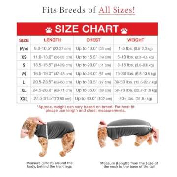 BellyGuard Recovery Suit for Dogs, After Surgery Dog Recovery Suit Female and Male, Soft Cotton Dog Surgery Suit Female Spay, Dog Surgical Recovery Suit Male Neuter, Comfy Surgical Onesie for Dogs.