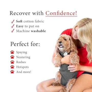 Comfortable Dog Recovery Suit for Post-Surgery Healing