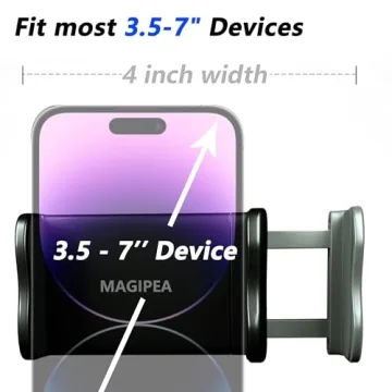 Cell Phone Clip Holder with Flexible Long Arm