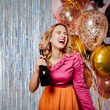 Dazzling Silver Tinsel Foil Curtains for All Occasions