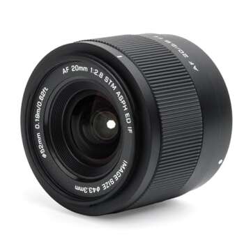 Viltrox AF 20mm F2.8 Full Frame Lens - Ultra Wide Angle for Sony E-Mount Cameras