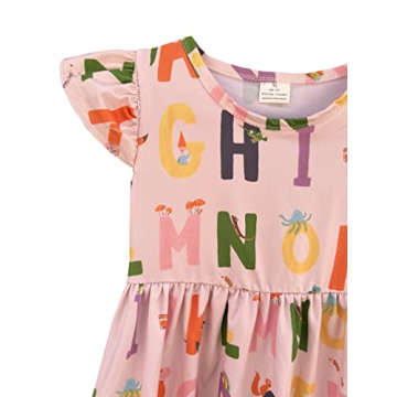 Toddler Girls Back to School Dress with Fun Patterns