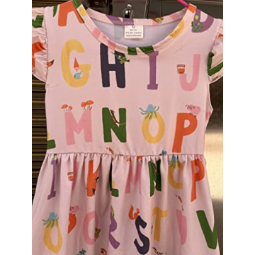 Toddler Girls Back to School Dress with Fun Patterns