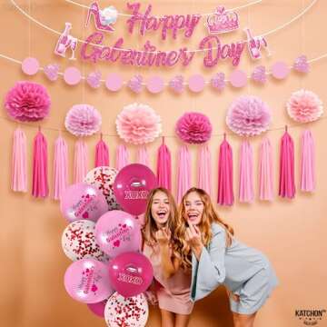 KatchOn Galentines Day Decorations Kit - 27 Pieces