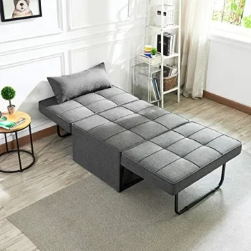 Vonanda 4-in-1 Convertible Sofa Bed Space-Saving Ottoman Guest Bed
