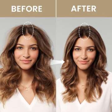 VOLLUCK Root Touch Up Hair Powder Root Cover Up Hairline Shadow Powder Stick for Thinning Hair for Women and Men, Bald Spots, Eyebrows, Beard Line, Medium-Brown