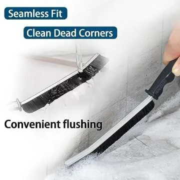 HENGDLOO 5 PCS Hard Bristle Crevice Cleaning Brush,Thin Crevice Cleaning Brushes for Household Use, Multifunctional Cleaning Tools for Narrow Corner Tight Spaces