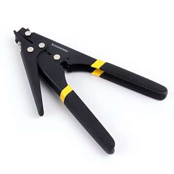 Cable Tie Tool,Knoweasy Zip Tie Tool and Tensioning and Cutting Tool for Plastic or Nylon Cable Tie