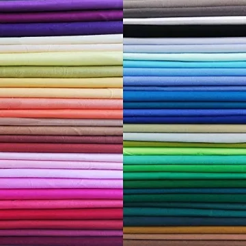 Multicolor Cotton Fabric Bundle Squares for Quilting