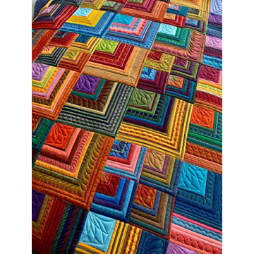 Multicolor Cotton Fabric Bundle Squares for Quilting