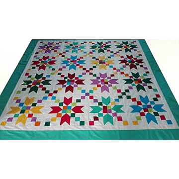 Multicolor Cotton Fabric Bundle Squares for Quilting