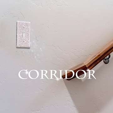 4 Pcs Shiny Rhinestones Wall Plate Light Switch Cover Outlet Covers Wall Plate Cover Light Switch Cover Decorative Bling Light Switch Cover for Home Decor (Silver)