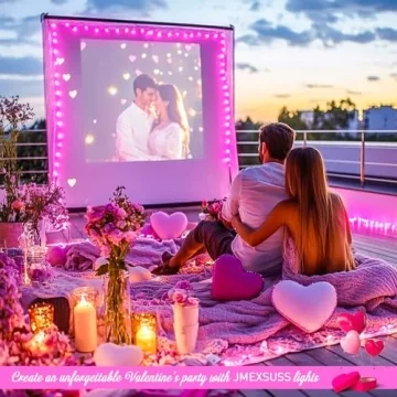 JMEXSUSS 4 Pack Pink LED Fairy Lights for Valentine's Day