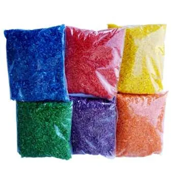 The Wood Etch - Colored Rice in Vibrant Colors, Sensory Bin Filler, Rainbow Rice for Art & Craft, Creative Learning & Color Perception, Non-Toxic, Safe for Kids & Pets, Made in The USA 6Lbs (Rainbow Rice)