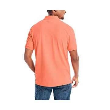 Nautica Men's Solid Cotton Pique Polo Shirt - Pale Coral