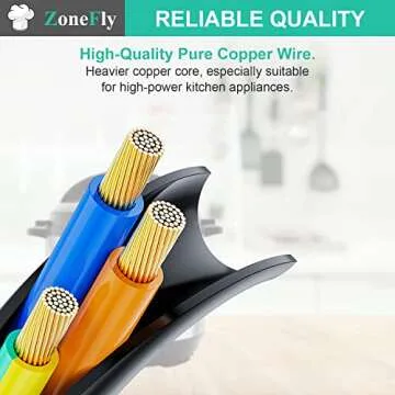 Zonefly Power Cord Replacement for Instant Pot & More