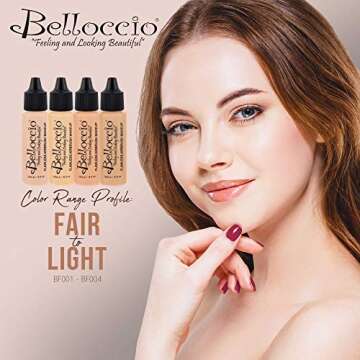 Belloccio Airbrush Foundation 1/2oz: Buff with Golden Undertones