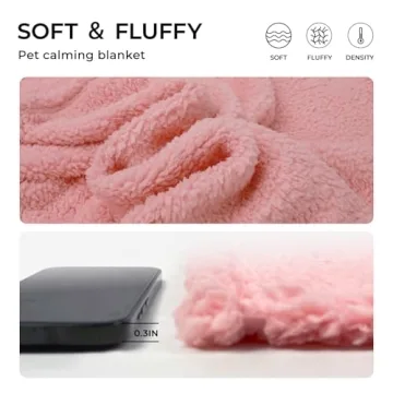 Luciphia Cozy Pet Blanket for Small Dogs Cats, Soft Sherpa