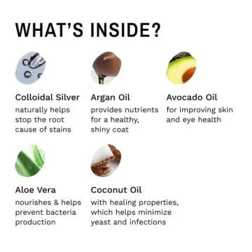 Eye Envy Tear Stain Facial Cleanser for Dogs and Cats. Washes Away Crusty Eye Debris, Eye Boogers, Eye Discharge. Tearless Foaming Formula. Treats The Cause of Staining. All-Natural. 8.45 fl. oz.