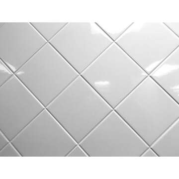 4x4 White Glossy Finish 4 1/4x4 1/4 Ceramic Subway Tile Shower Walls Backsplashes