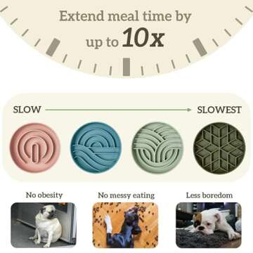 OHMO Safe Silicone Slow Feeder Dog Bowl for All Breeds