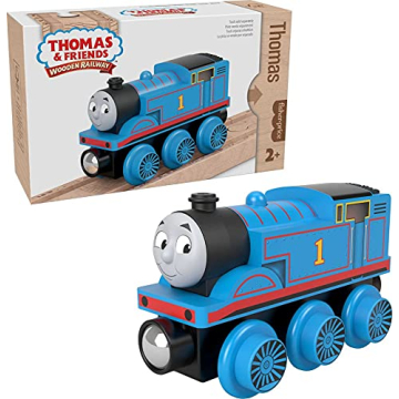 Thomas & Friends Wooden Railway Toy Train Thomas Push-Along Wood Engine for Toddlers & Preschool Kid...